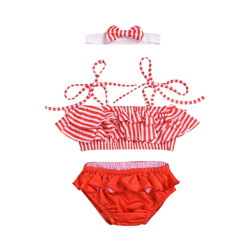 red baby bathing suit