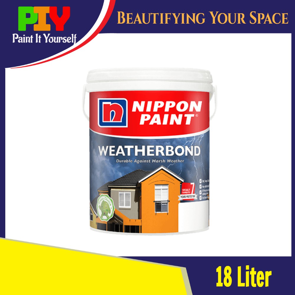 Nippon Paint Weatherbond Exterior Wall Paint / Cat Luar Dinding Rumah ...