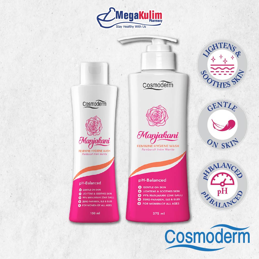 Cosmoderm Manjakani Feminine Hygiene Wash (150ml/ 375ml) | Shopee Malaysia