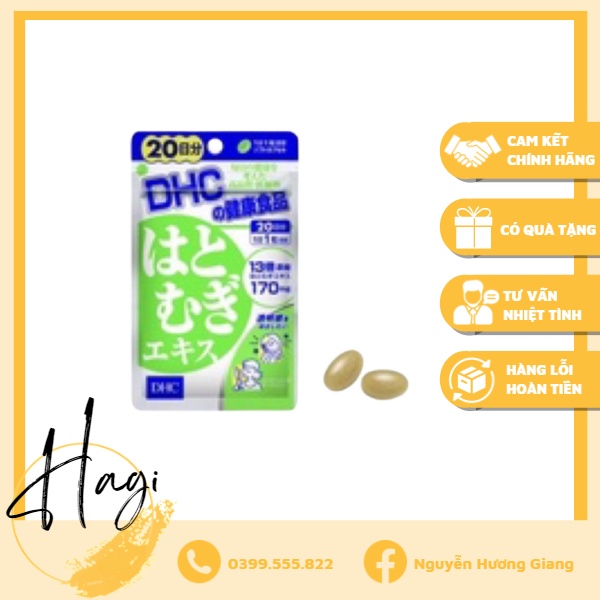 Dhc Adlay Extract Whitening Oral Tablet 20 Days 20 Japanese Tablets Dhc Adlay Extract