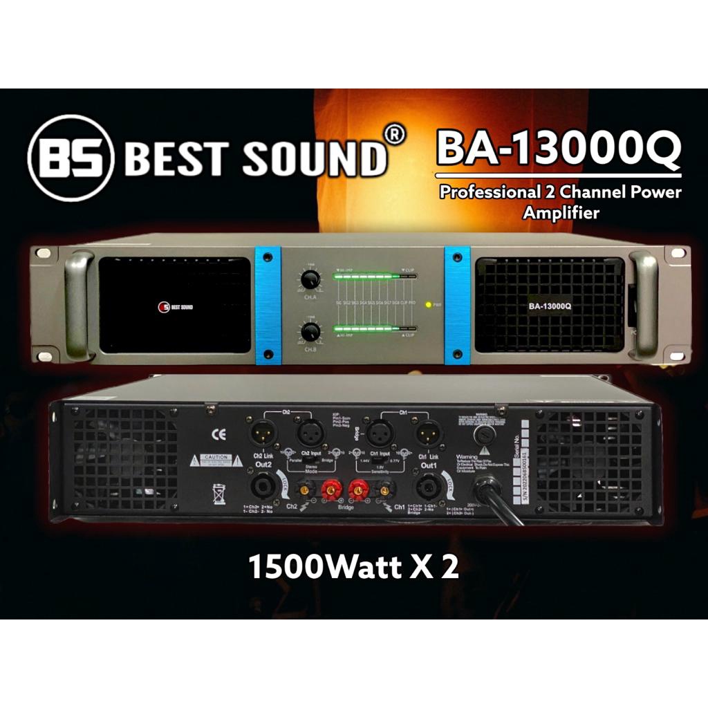 BS Best Sound BA-13000Q Professional Power Amplifier (1500WX2) | Shopee ...