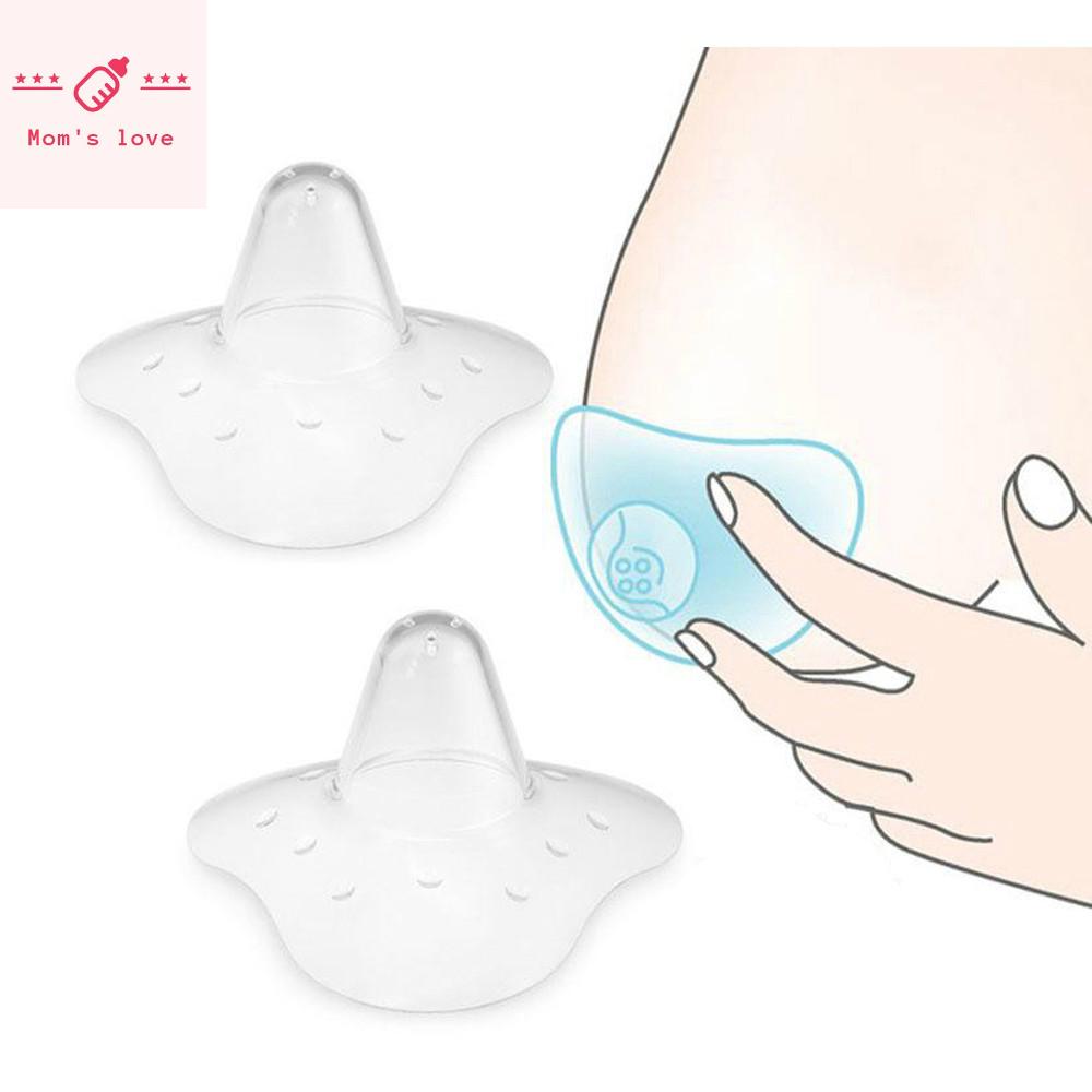 [Mom's love] [2 pcs] Natural Fit Silicone Nipple Shield Breastfeeding