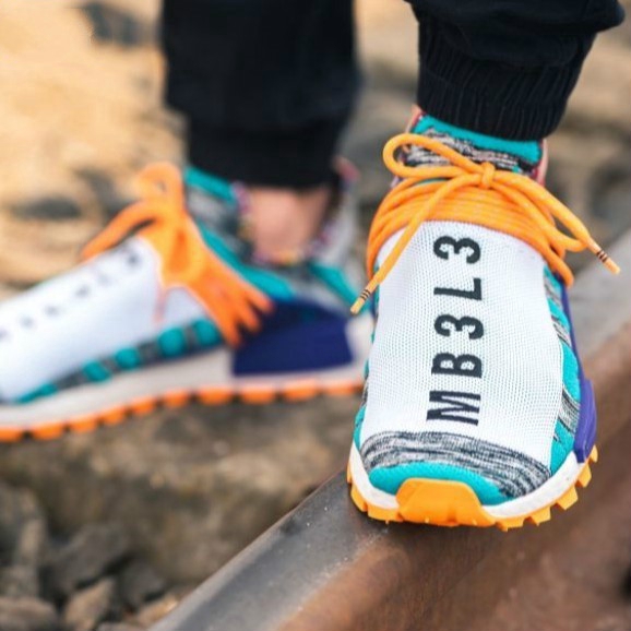 Pharrell Nmd Powder Blue Hu Size 9 5 Ds Bump