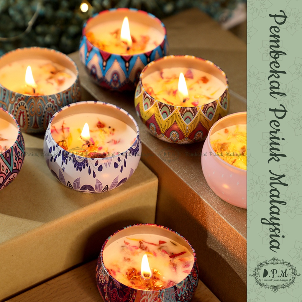 Tin Can Fragrance Candles / Lilin Wangian Timah (READY STOCK) Shopee