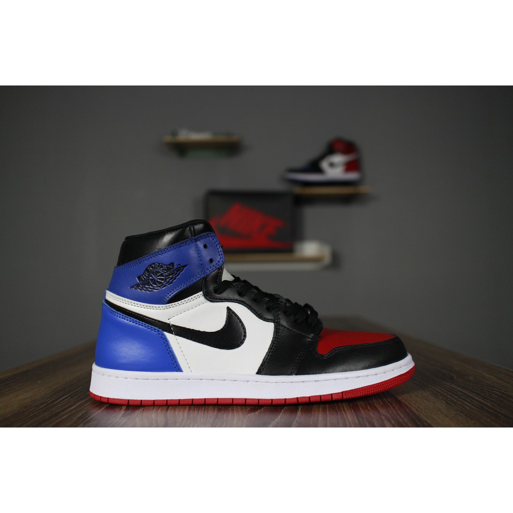 nike air jordan 1 retro blue and red