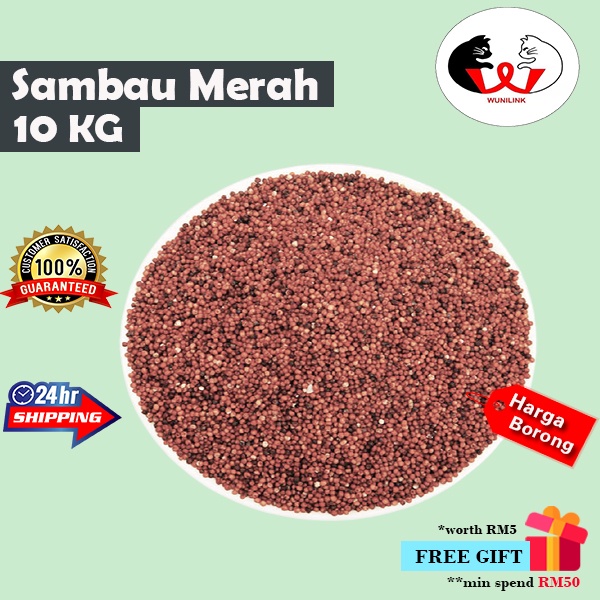 [10 KG] Sambau Burung Merah / Kambu Merah / Bird Food Red Millet