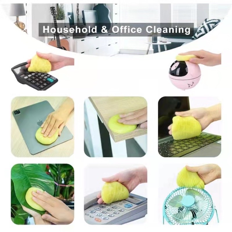 Easy Clean Remove Dust Dirt Cleaning Gel Soft Glue Gel Sticky Gum Car Interior Keyboard Cleaning