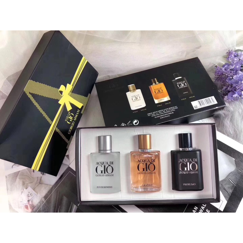 Giorgio Armani Acqua Di Gio Miniature set 3 in 1 [Each 30ml] | Shopee  Malaysia