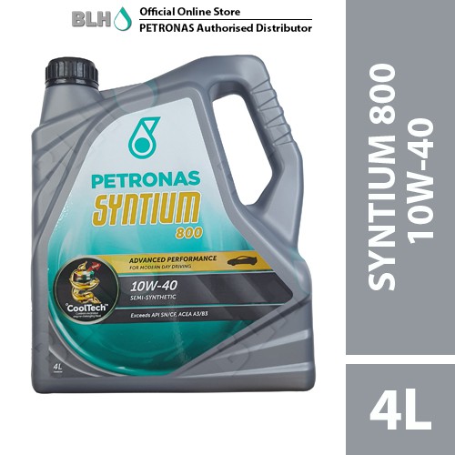 PETRONAS Syntium 800 10W-40 Semi Synthetic Engine Oil 4L | Shopee Malaysia