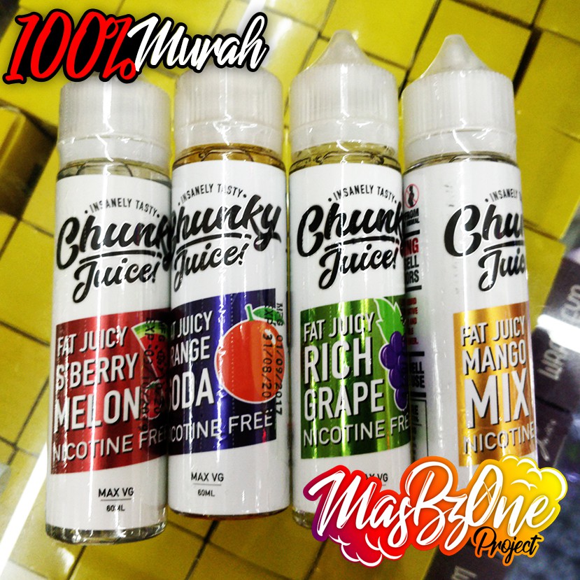 Chunky Juice Grape Orange Strawberry Mango Masbzone 0mg 60ml Shopee Malaysia