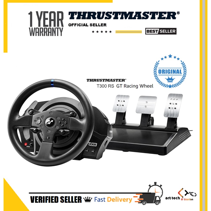 Thrustmaster T300 RS GT Edition Gaming Racing Wheel for PS4, PS3, PC ...