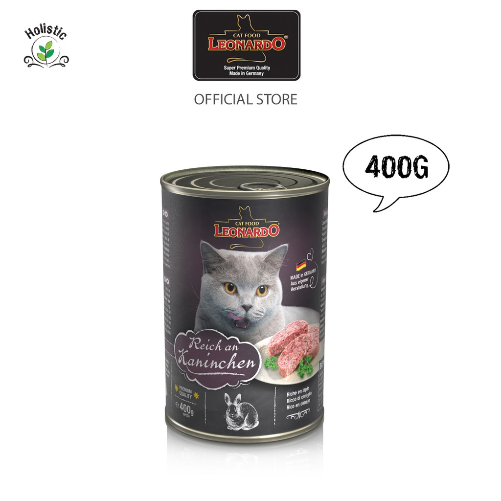 Leonardo Cat Food Rich in Rabbit Wet Food Canned (400G) Shopee Malaysia