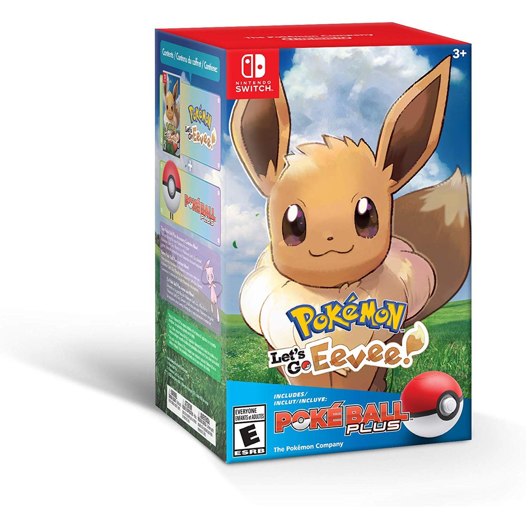 Switch Pokemon Let S Go Eevee Pokeball Plus Bundle Pack Asia Version Shopee Malaysia