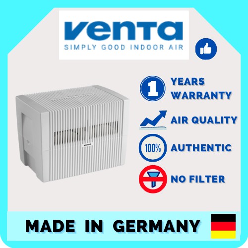 VENTA AIRWASHER LW45 AIR PURIFIER AND HUMIDIFIER WITHOUT FILTERS (The Best And Most Hygienic Humidification Method)