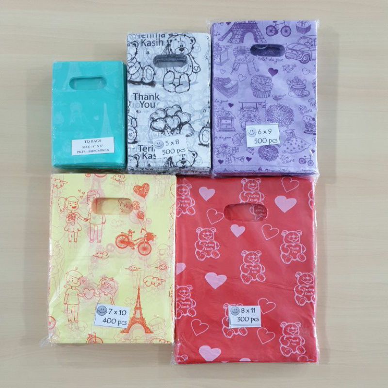 Thank You Plastic Bag / Plastic Bag Bercorak / Present Bag Gift Bag