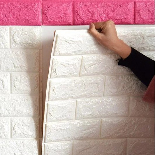 Thicken 3d Wallpaper Brick Wall Paper Dinding Foam Self Adhesive Diy Sticker Bedroom Home Improvement Murah Ruang Tamu Rumah Festive Decor Shopee Malaysia