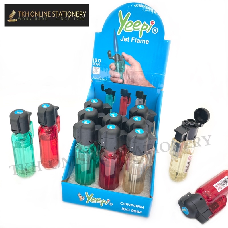 Yeepi Jet Flame Electronic Lighter ISO 9994 (1pcs)(Random Colour