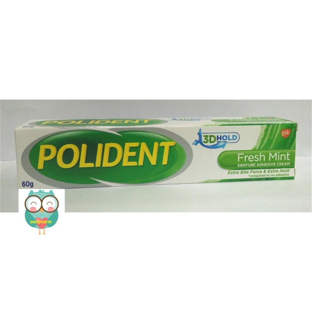 Polident Fresh Mint Denture Adhesive Cream 20g/60g | Shopee Malaysia