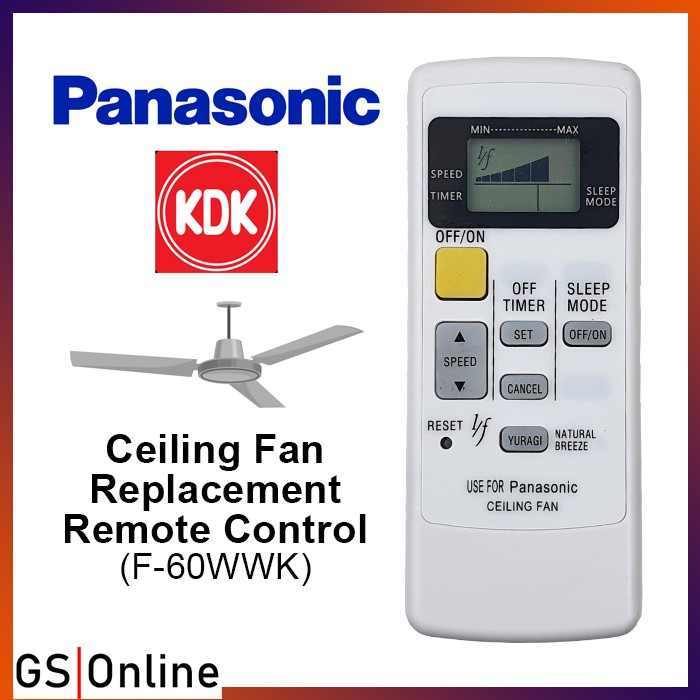 Panasonic Kdk Ceiling Fan Replacement, Replacement Ceiling Fan Remote Control