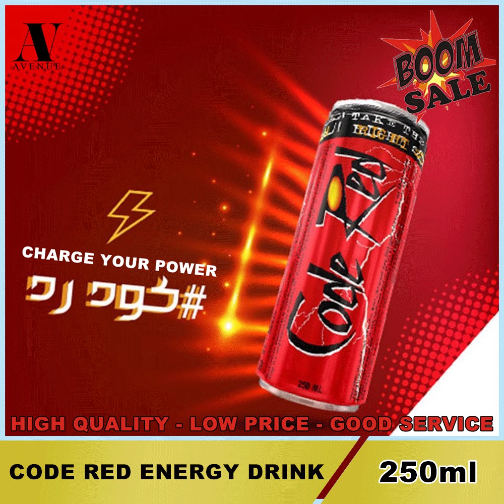 Code Red Energy Drink 250 Ml Shopee Malaysia