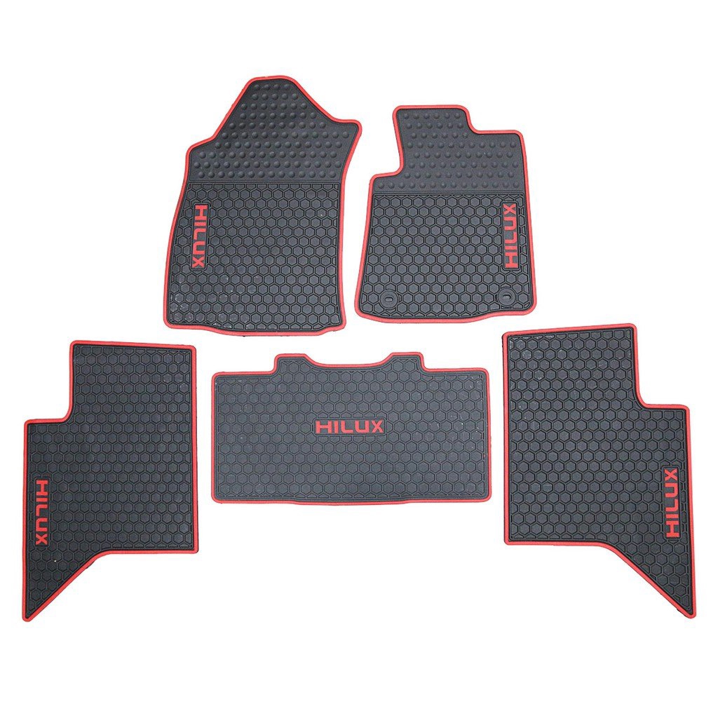 Tailored Waterproof Rubber Floor Mats Carpet For Toyota Hilux Dual