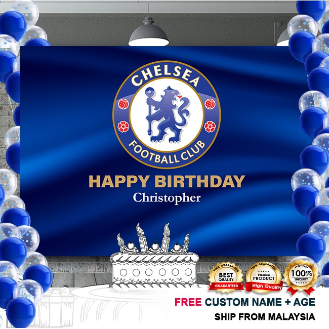 chelsea fc birthday decorations