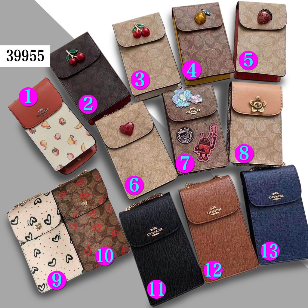 39955 COACH Ladies Shoulder Bag Cross Body Bag Mobile Phone Bag | Shopee  Malaysia