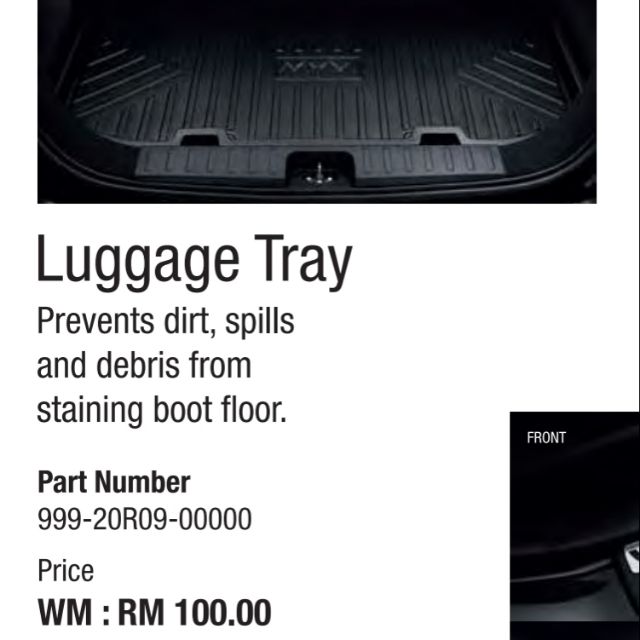 luggage tray myvi