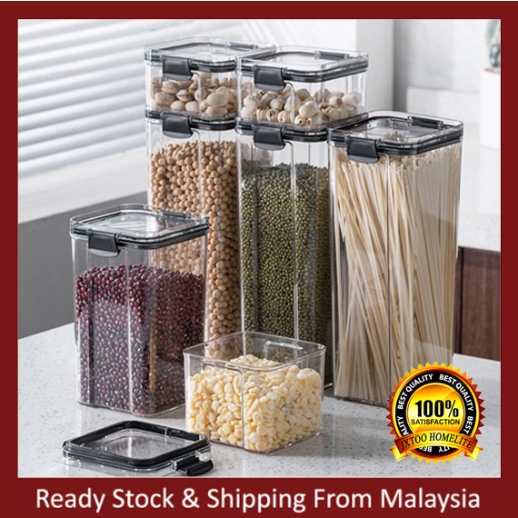 Airtight Container Kitchen Plastic Food Storage Box Food Container ...