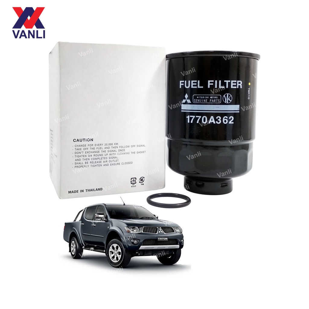Mitsubishi Diesel Fuel Filter for Mitsubishi Triton 2.5cc KB4T (Black