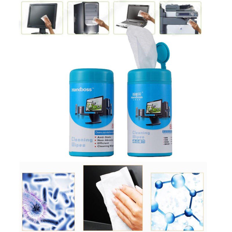 Handboss 88pcs Wet Cleaning Wipes For Electronic Devices | Shopee Malaysia