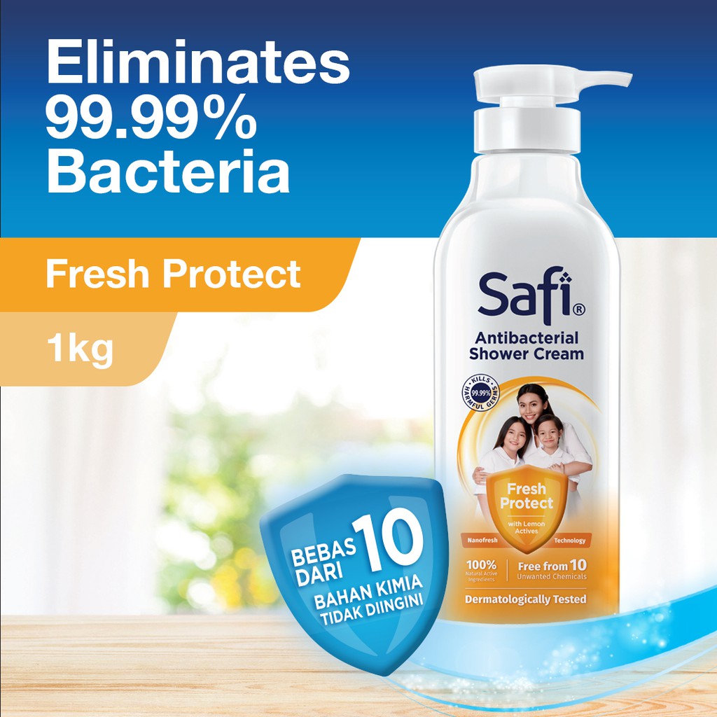 SAFI Antibacterial Shower Cream Fresh protect 1KG | Shopee ...