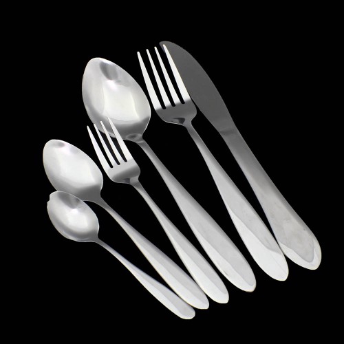 AS K1010 Kitchen Stainless Steel Cutlery Spoon Fork Knife Coffee Tea Spoon 6pcs