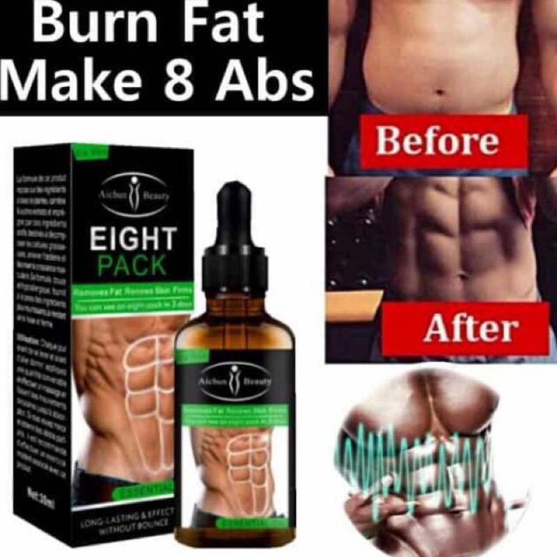 Bakar Lemak Berkesan Eight Pack Oil Slimming Original Kempiskan Perut