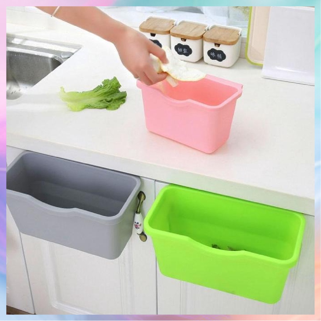 Kitchen Door Hanging Trash Garbage Can Bekas Tong Sampah Dapur