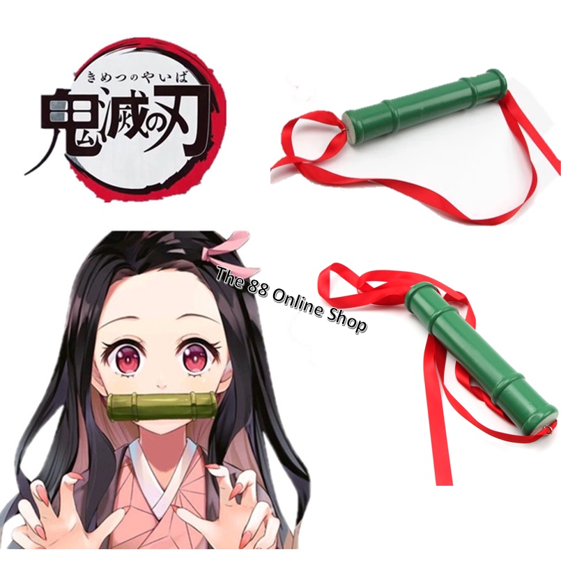 Demon Slayer Kimetsu No Yaiba Bamboo Tube Cosplay Prop Kamado Nezuko ...