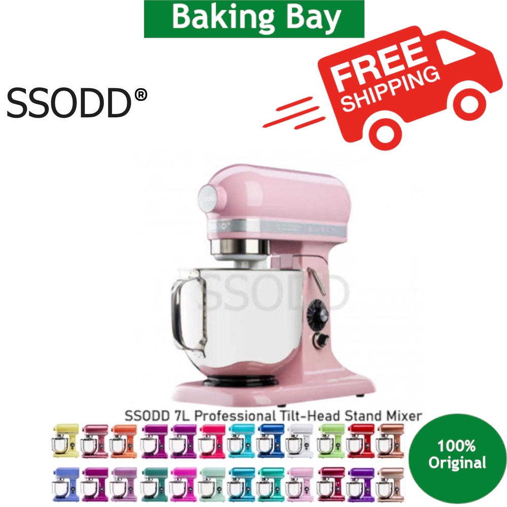 SSODD Professional Tilt-Head Stand Mixer SM1707 7L Party Red Hunter green Jet Black Fuchsia Rose SSODD Stand Mixer 7l