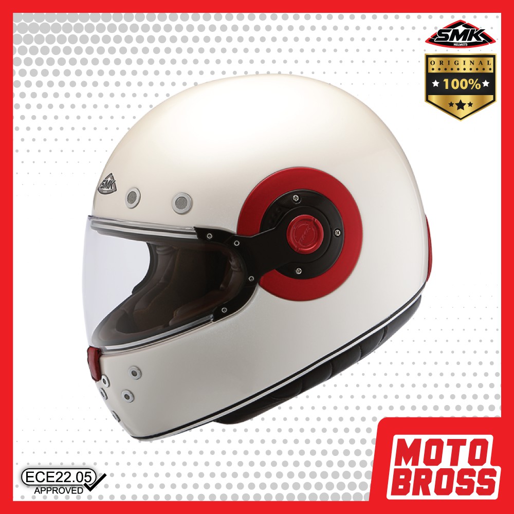SMK HELMETS - ELDORADO Full Face Retro Cafe / Touring Style Helmets -  UNICOLOR | Shopee Malaysia