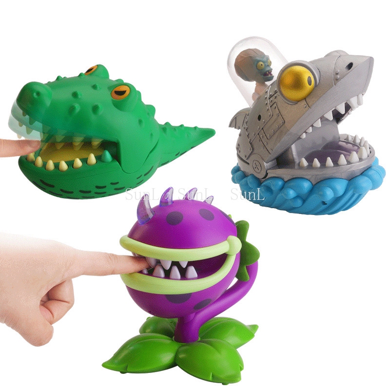 1X Plants VS Zombies Toy Figure Biting Finger Adventure Game Kids Xmas Gifts NEW 