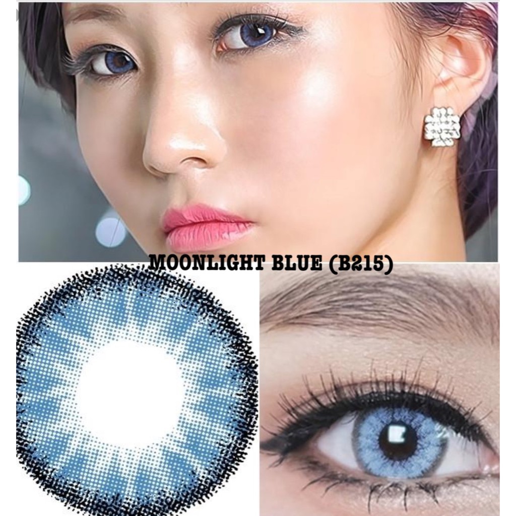 Contact Lens Moonlight Blue B215 3 Shopee Malaysia