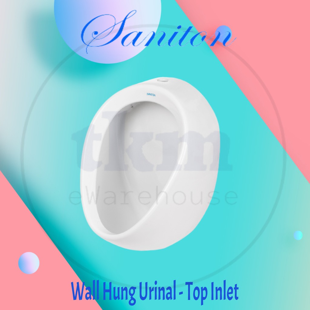 SANITON MALUS TOP INLET WALL HUNG URINAL BOWL / CERAMIC TOP INLET WALL HUNG URINAL BOWL (WHITE