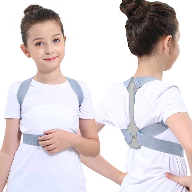 Shoulder Back Brace Support Adjustable Posture Corrector Spine Lumbar ...