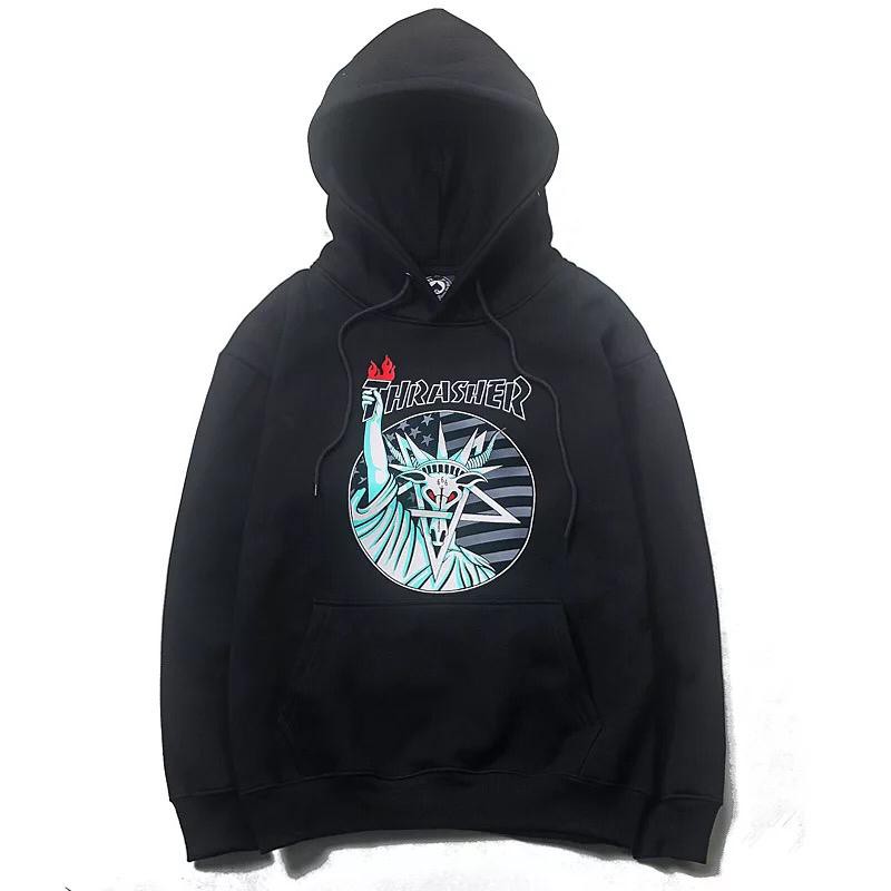 thrasher statue of liberty hoodie