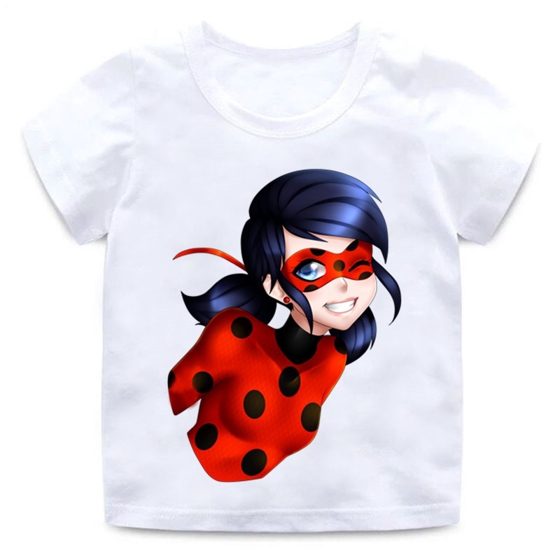 Cute Ladybug Unisex Youths Short Sleeve T-Shirt Kids T-Shirt Tops
