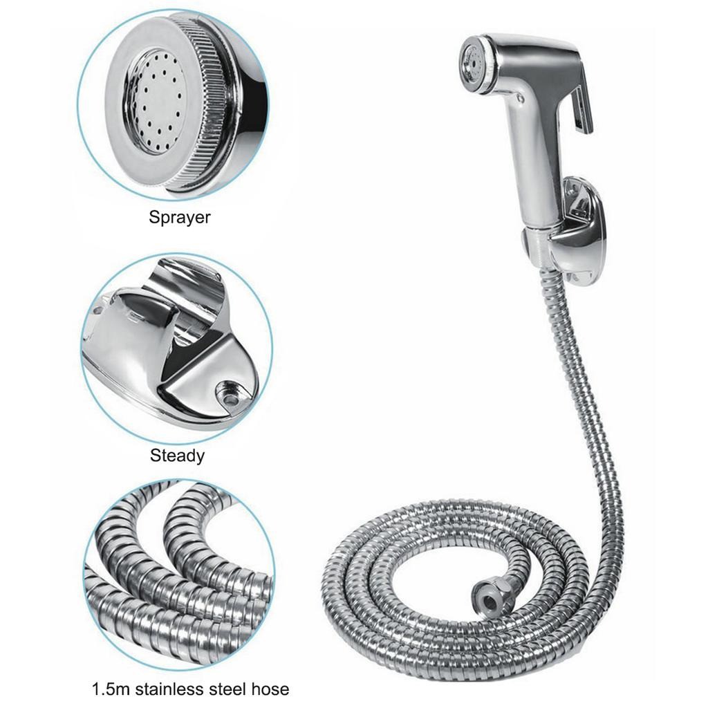TOILET STAINLEE STEEL FLEXIBLE HOSE HAND BIDET SPRAYER SET Shopee
