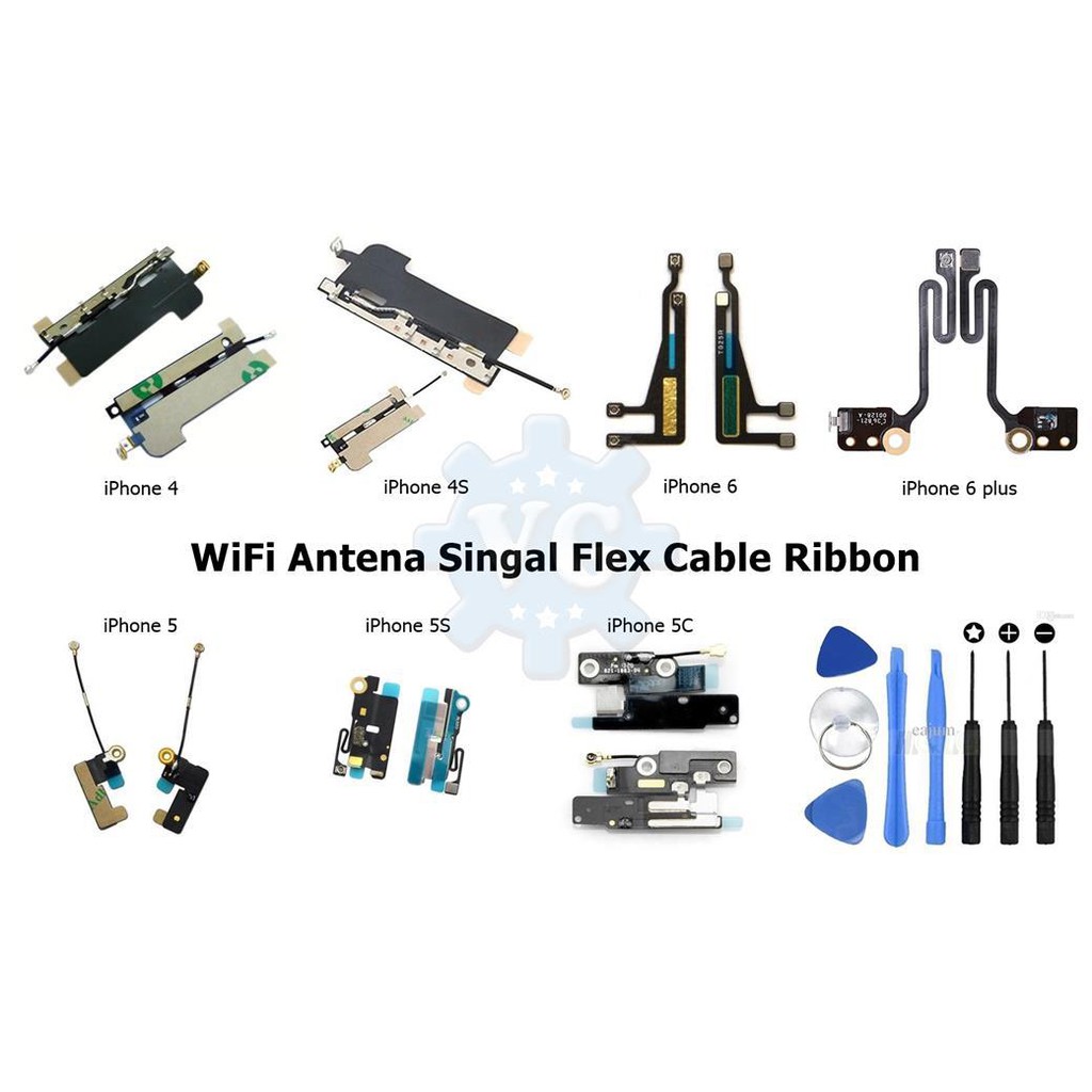 Iphone 4 4g 4s 5 5g 5c 5s 6 6g 6p 6s 6sp 7 7g 7p 8 8g 8p Plus 10 X Wifi Antenna Network Signal Flex Cable Ribbon Shopee Malaysia