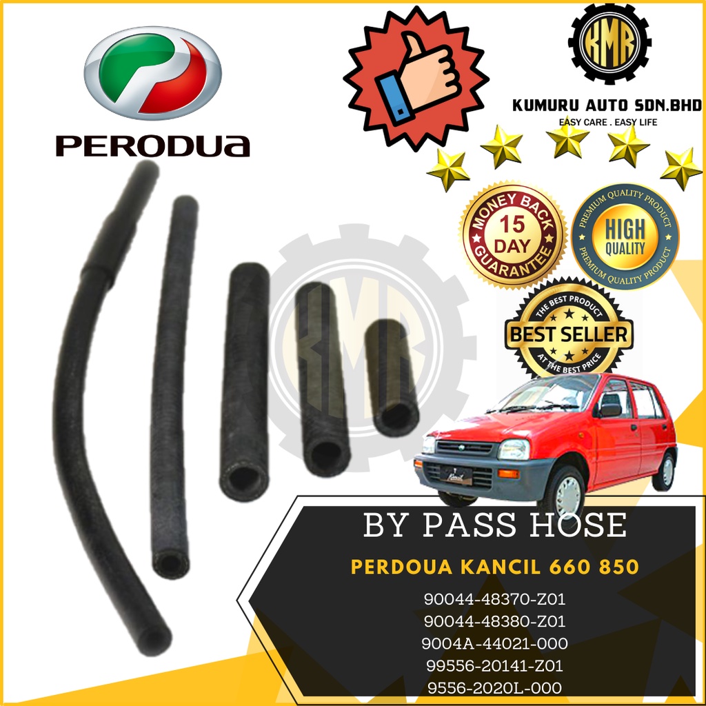ORIGINAL PERODUA KANCIL 660 850 BY PASS HOSE SET (1 SET / 5 PCS