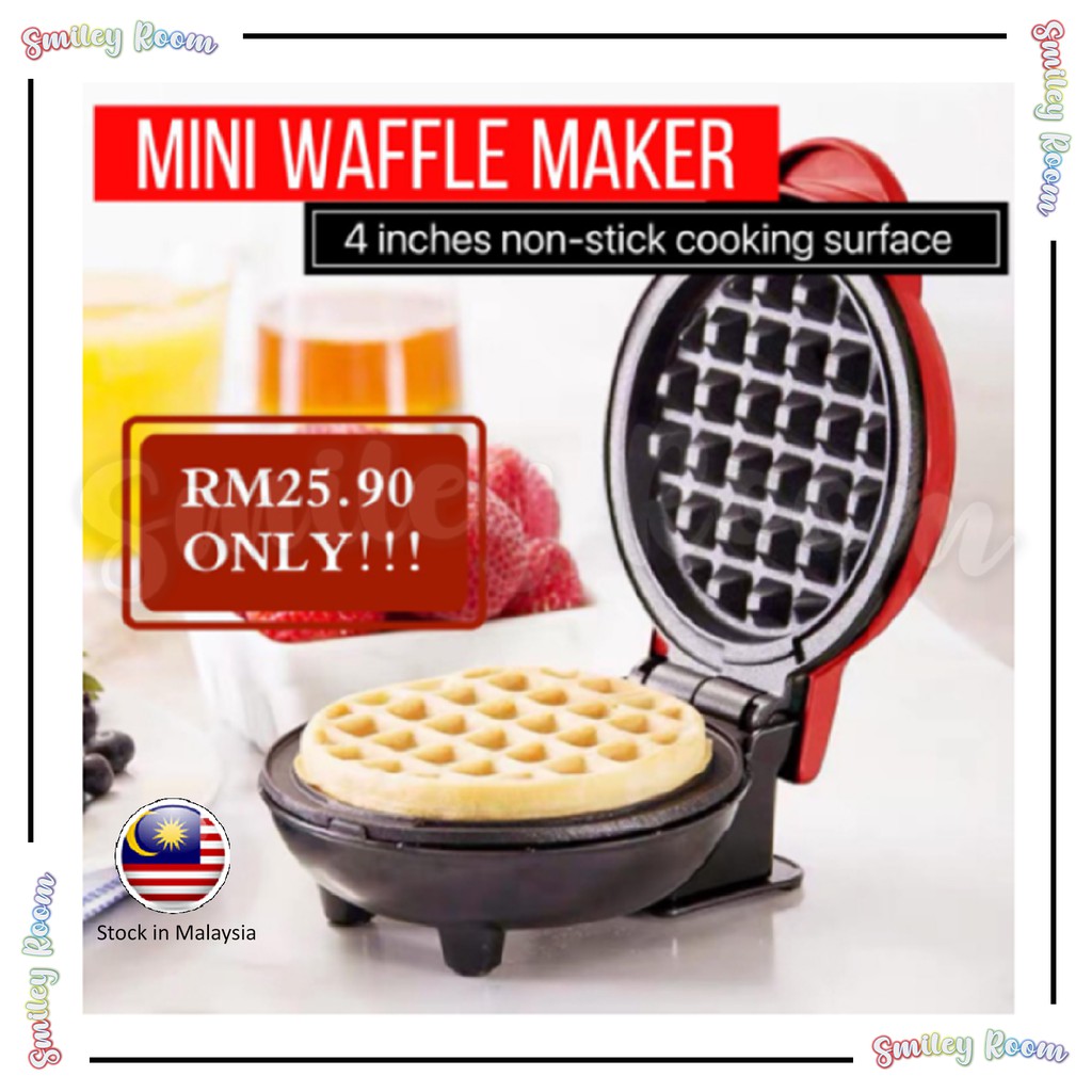 [Ready Stock] Waffle Maker / Waffle Machine / Mesin Waffle Mini / Mini