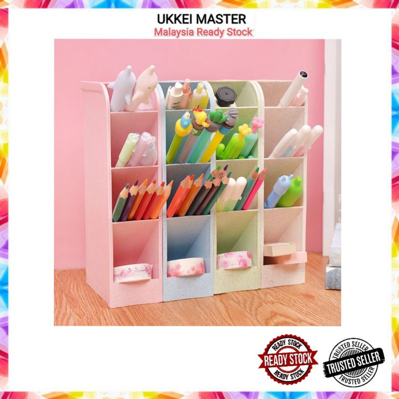 MultiPurpose Compartment Organizer Rack, Tempat Letak Pen dan