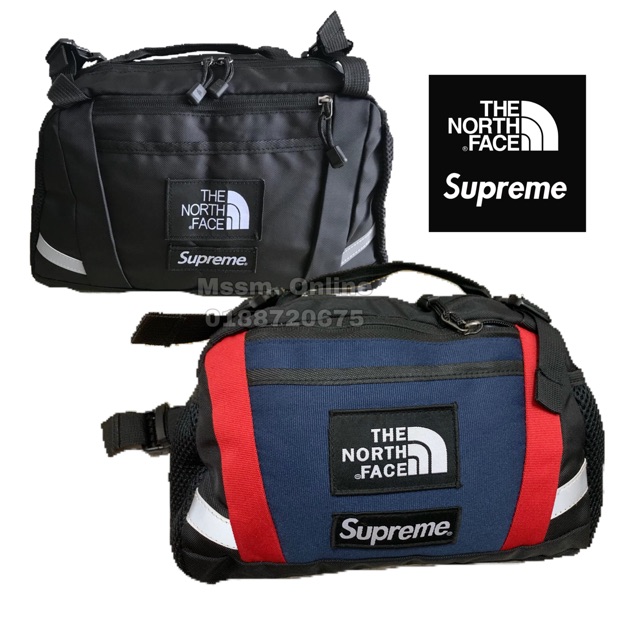 north face supreme man bag